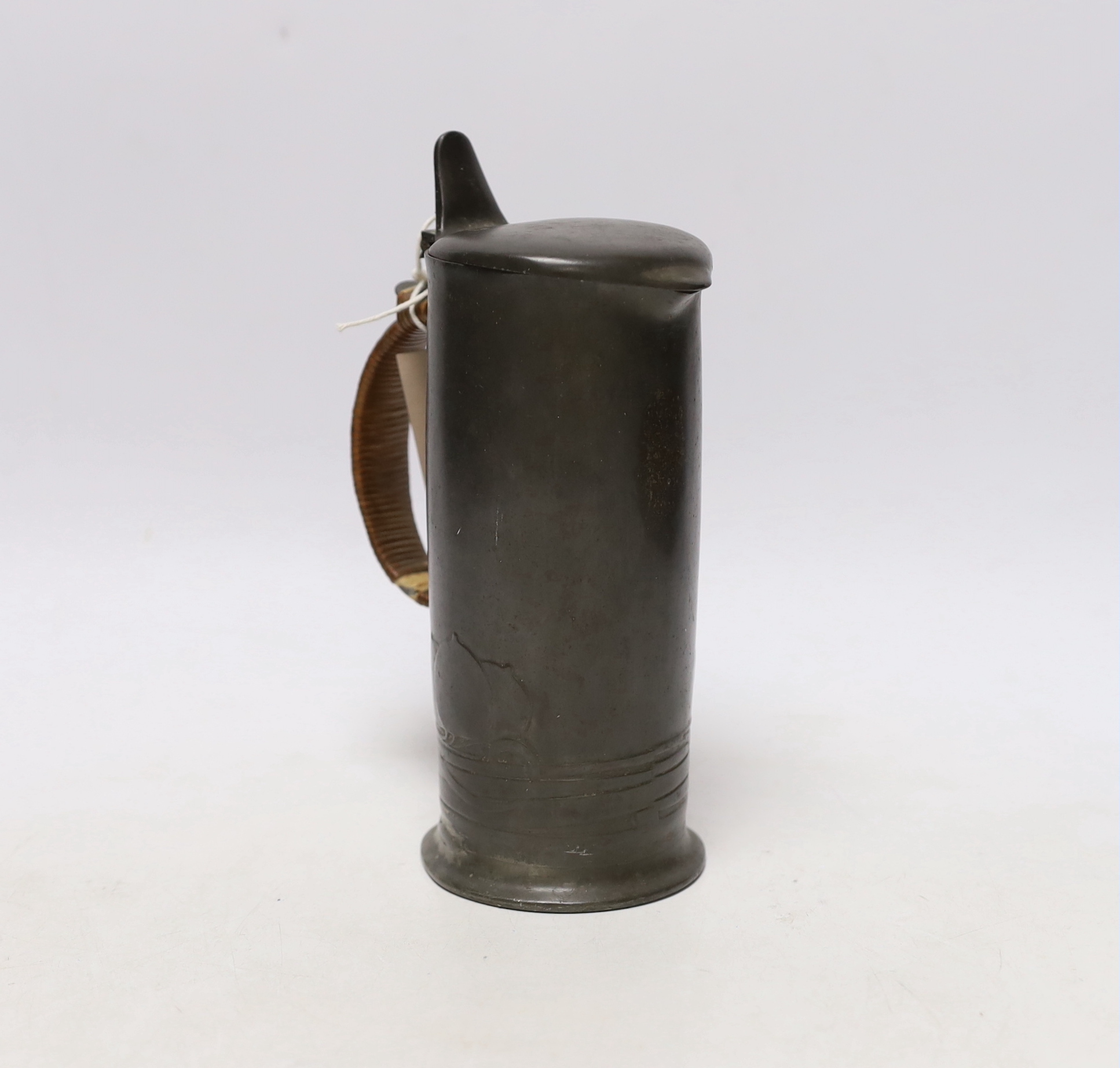 An Archibald Knox for Liberty Tudric tankard, 20cm